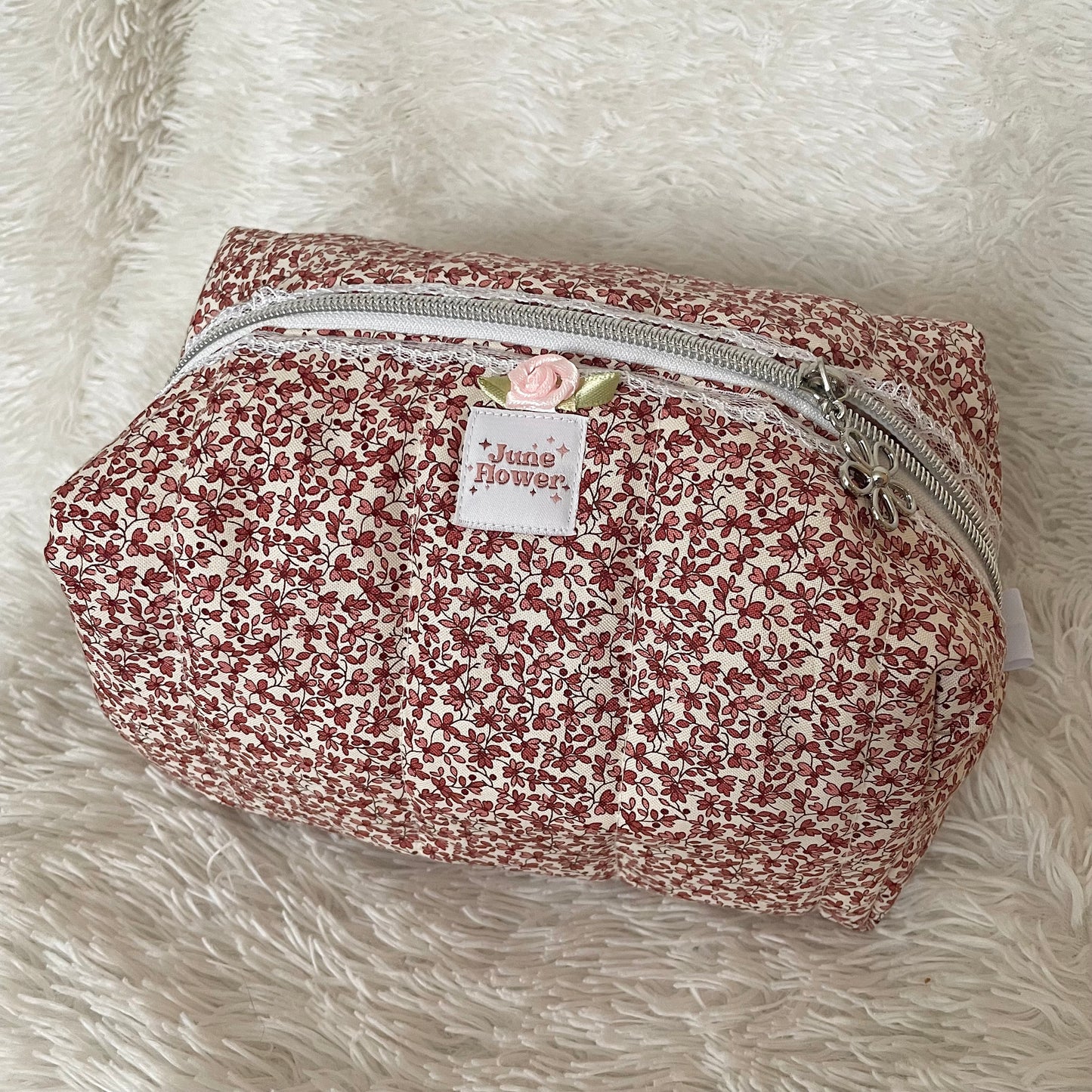 Large Makeup Bag | Ditsy Rose
