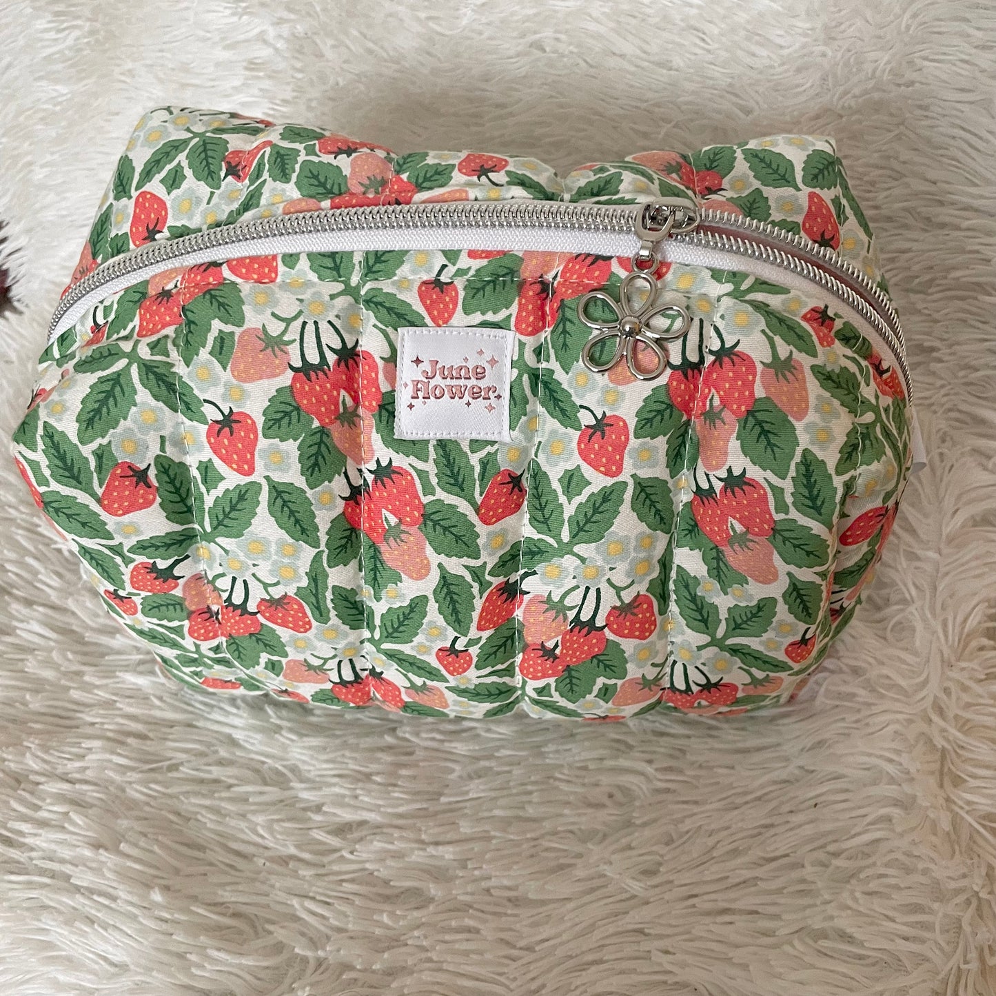 Large Makeup Bag | Strawberry Harvest