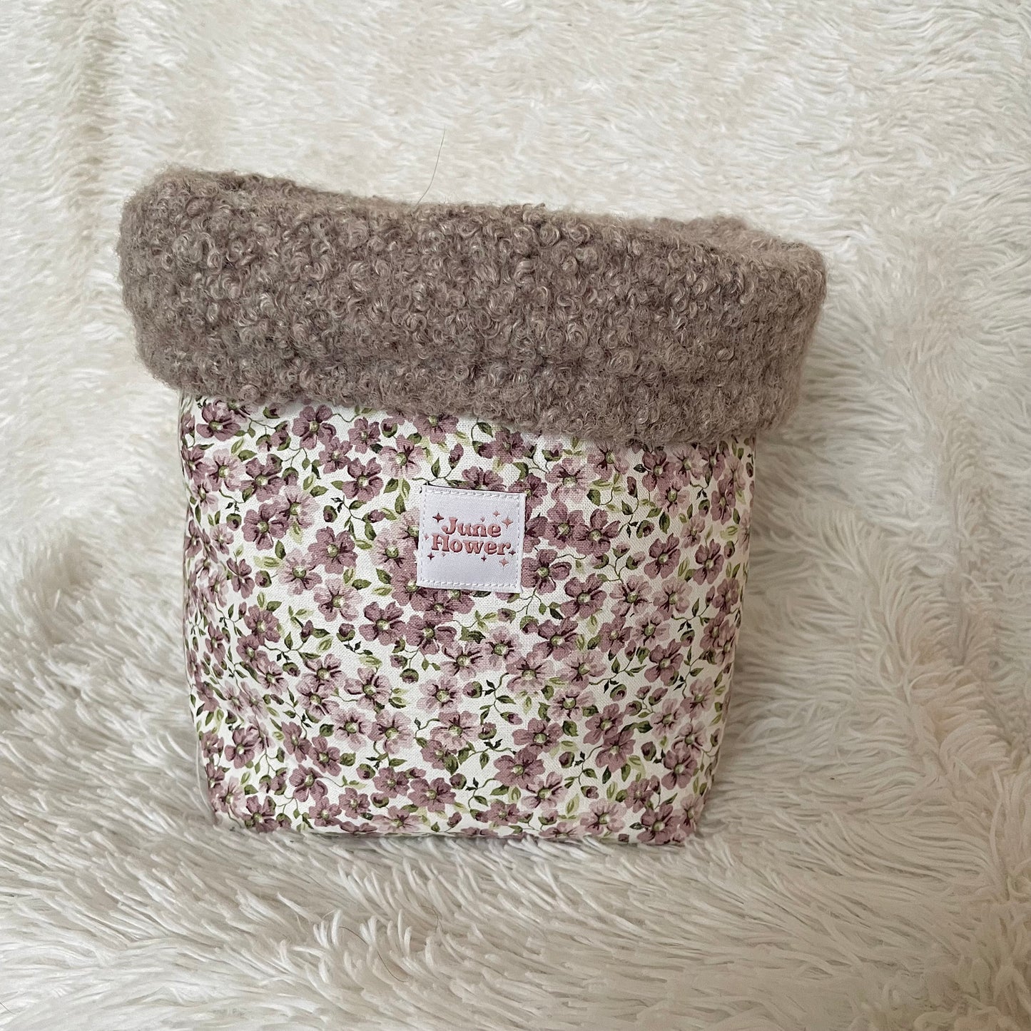 Vanity Bucket | Purple Ditsy Floral