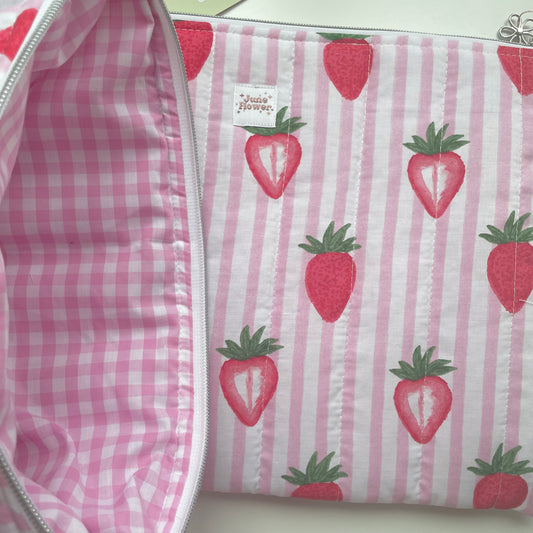 Laptop Sleeve | Strawberry Stripes