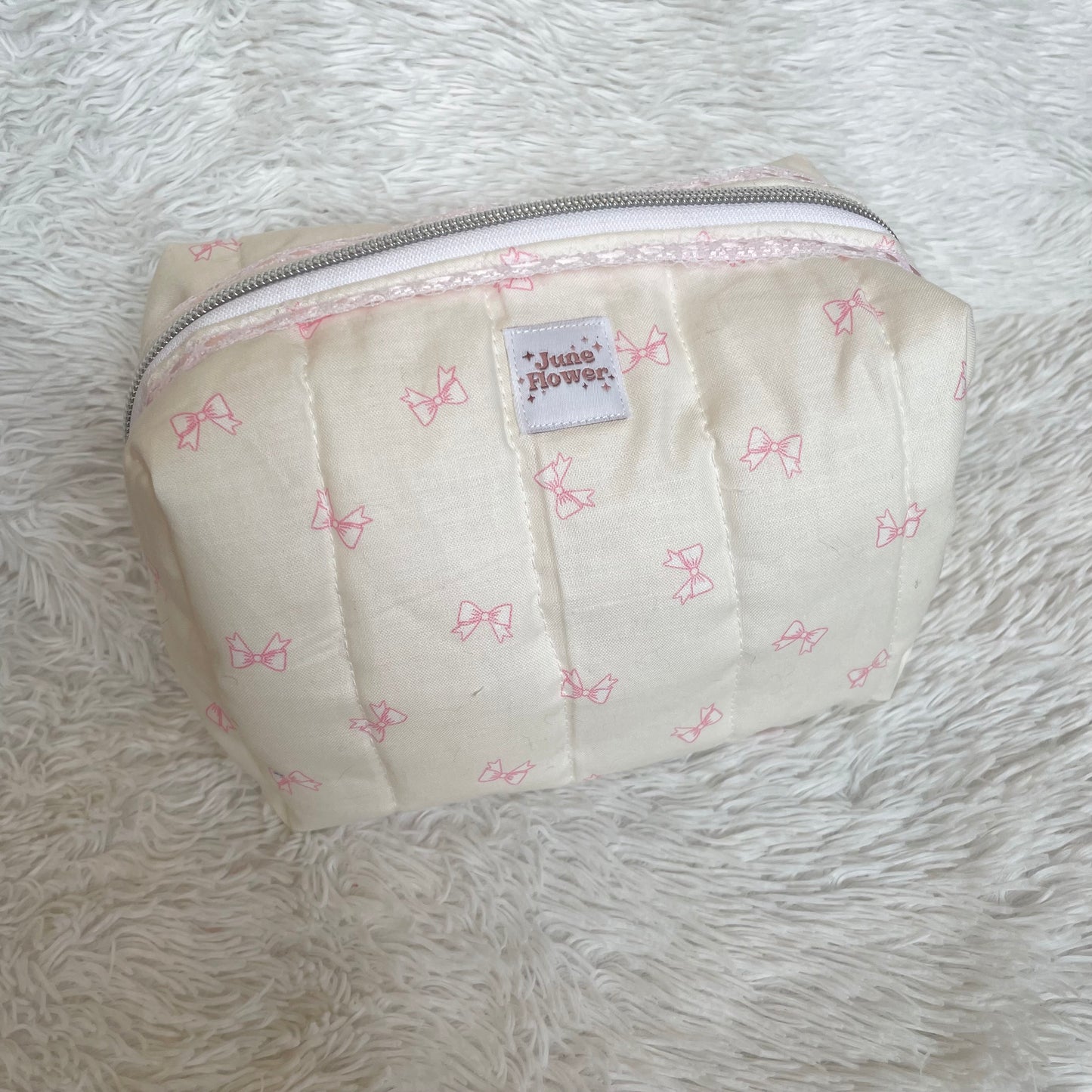 Large Makeup Bag | Coquette Bows