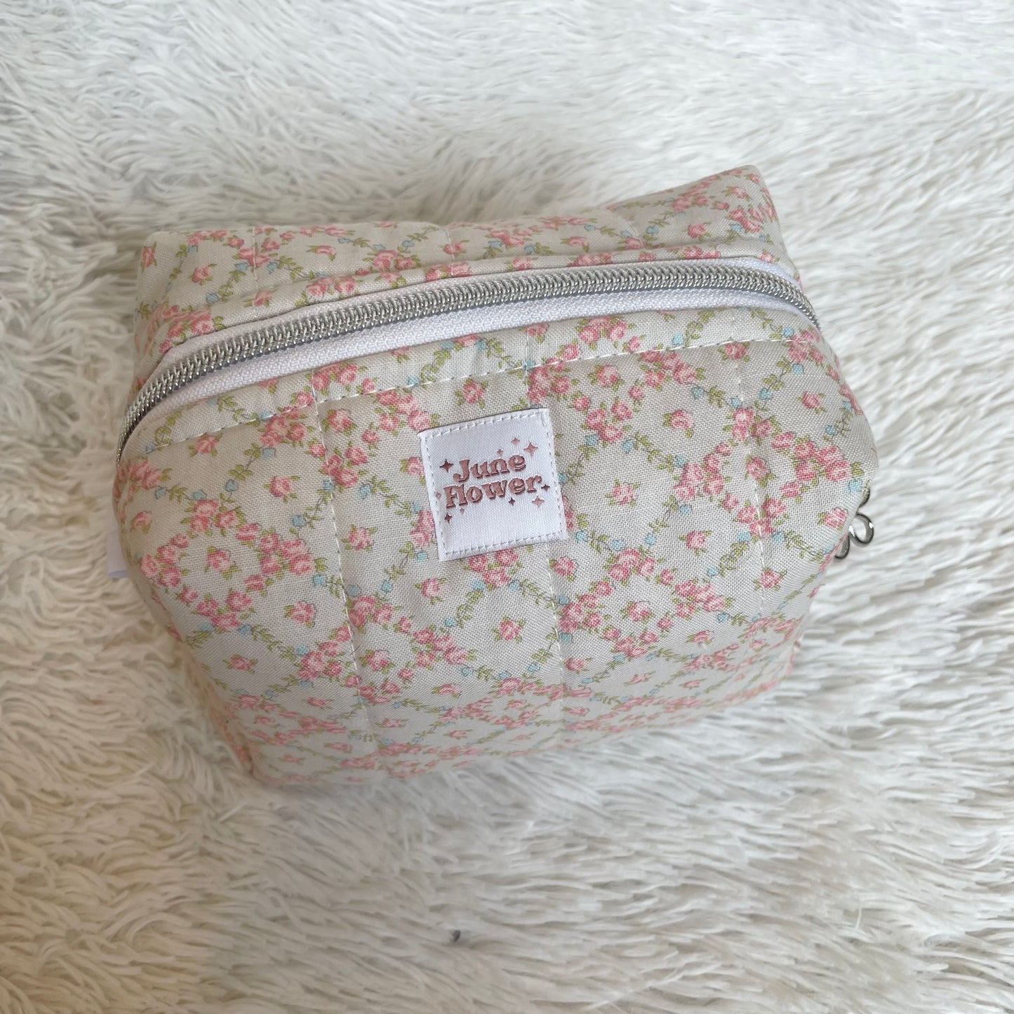 Small Makeup Bag | Blush Trellis Garden