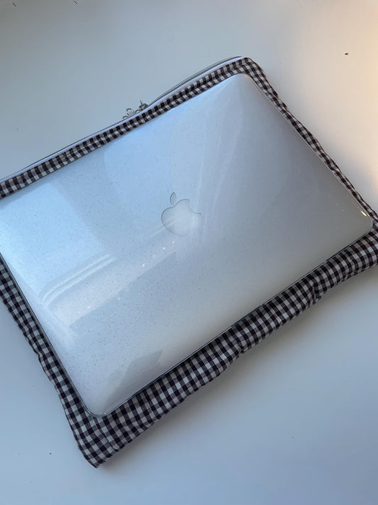 Laptop Sleeve | Espresso Gingham