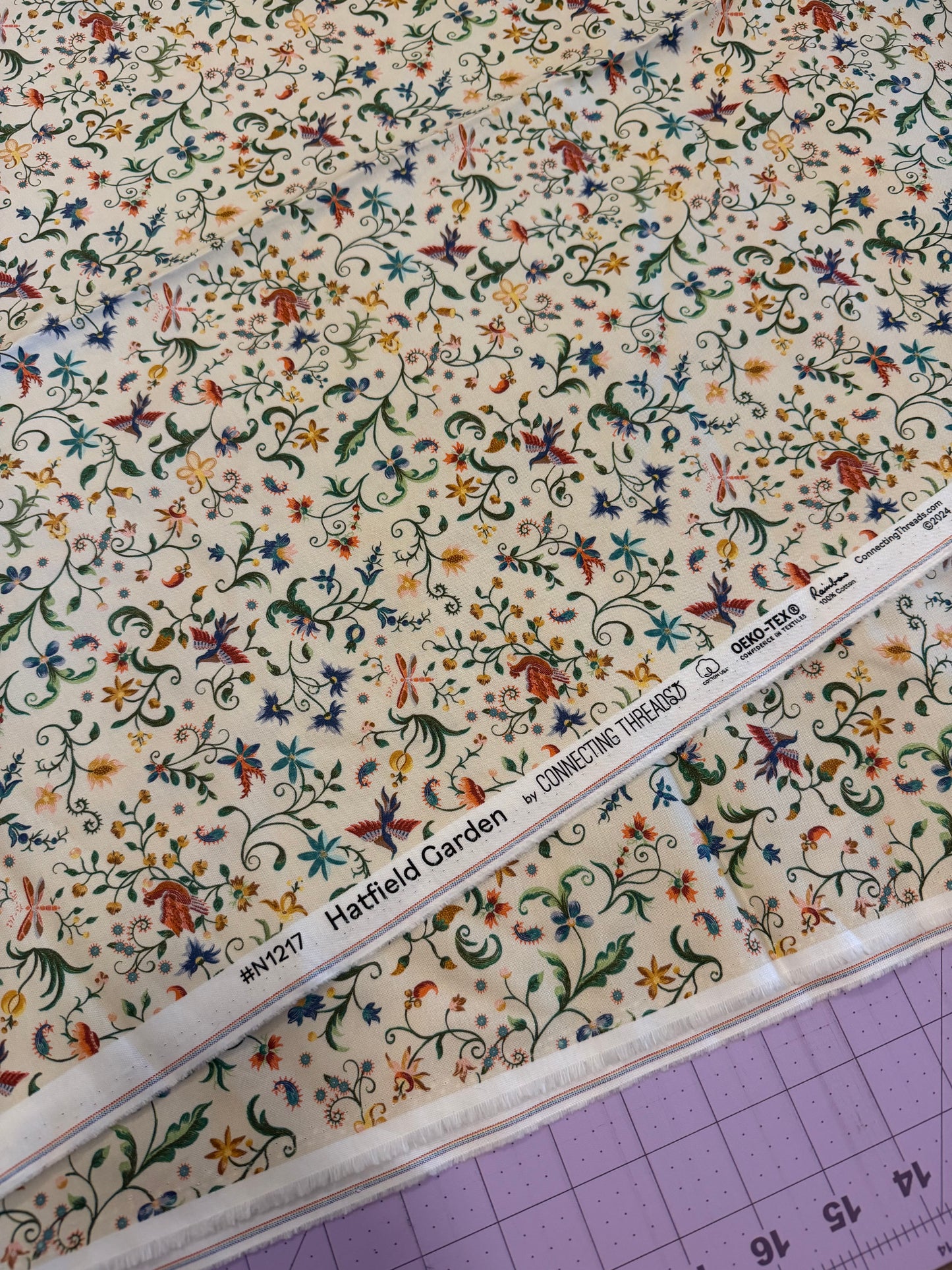 Hatfield Garden by Connecting Threads | per ¼ yard