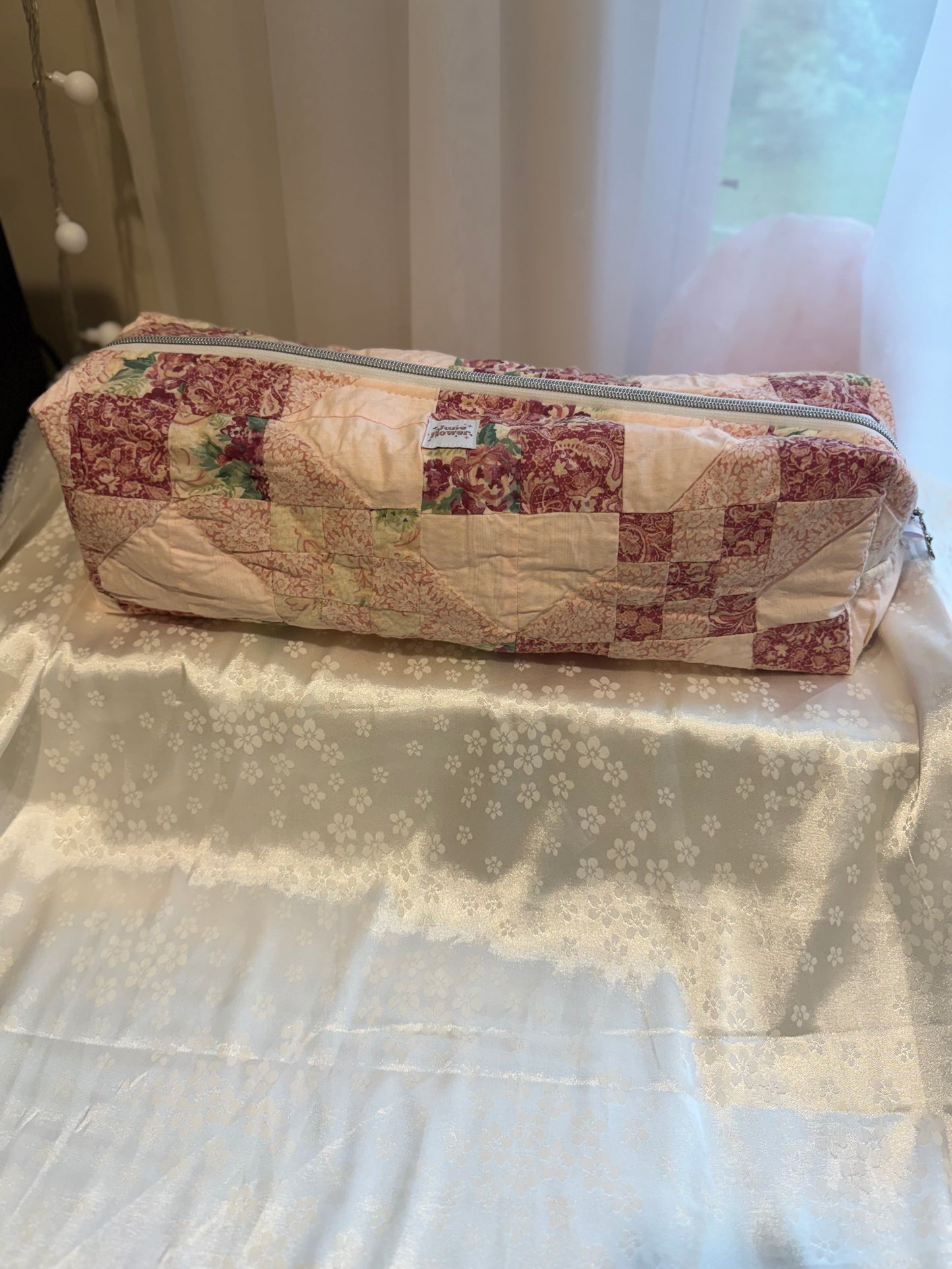 Hair Tool Bag - Heirloom Quilt Pink