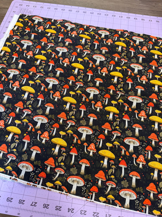 Mushrooms | unbranded | 56" Wide | per ¼ yard
