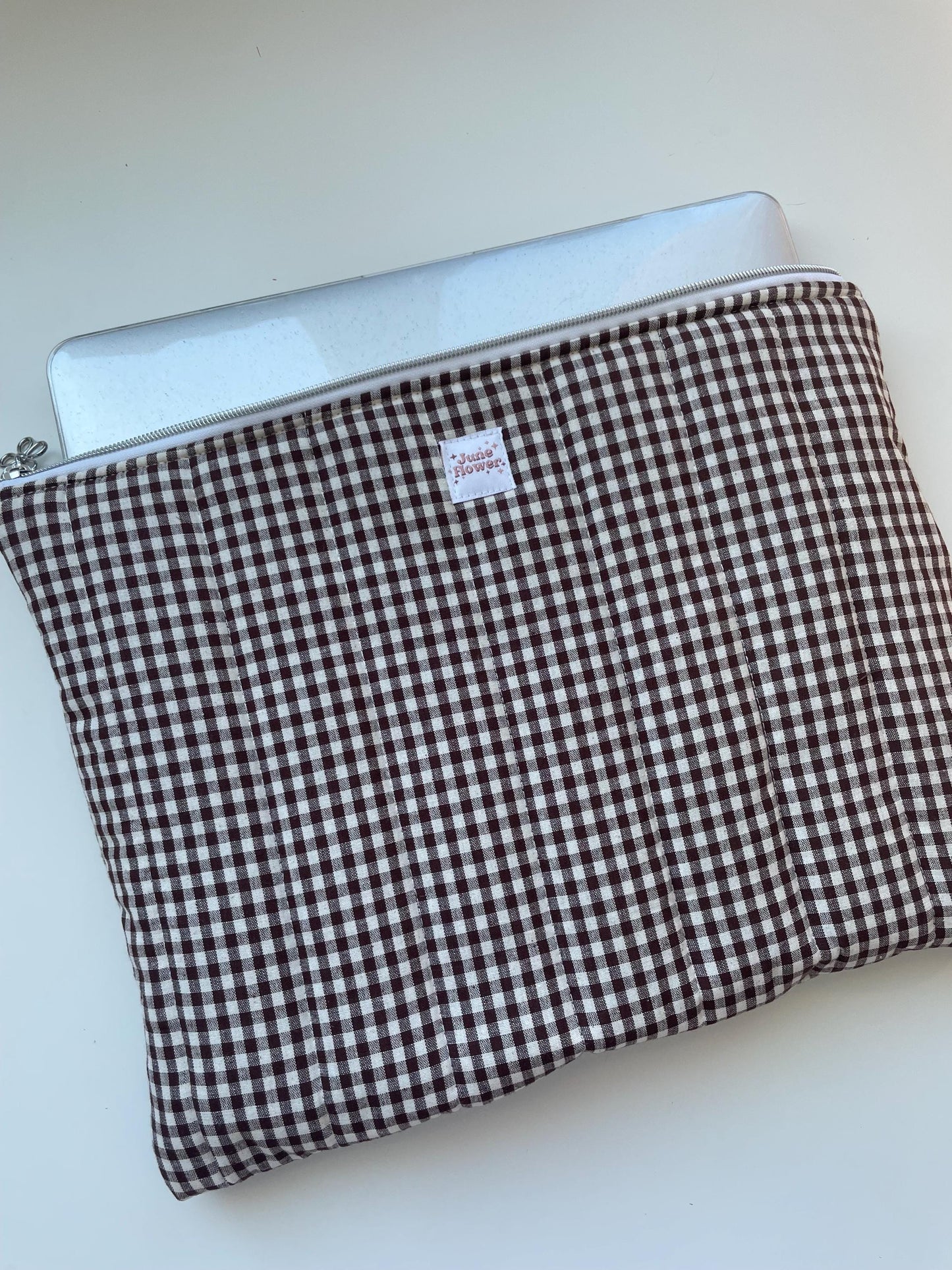 Laptop Sleeve | Espresso Gingham