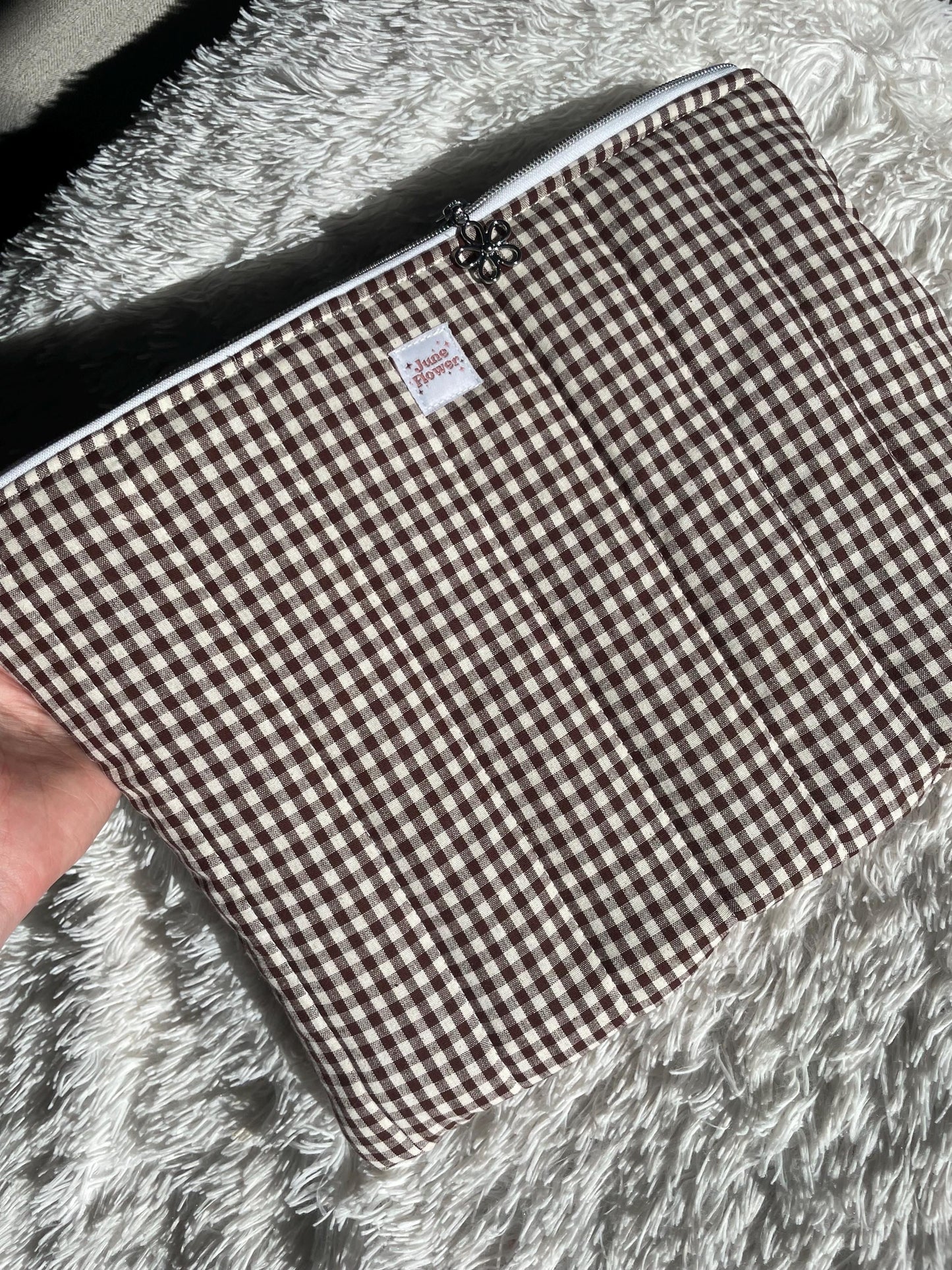 Laptop Sleeve | Espresso Gingham