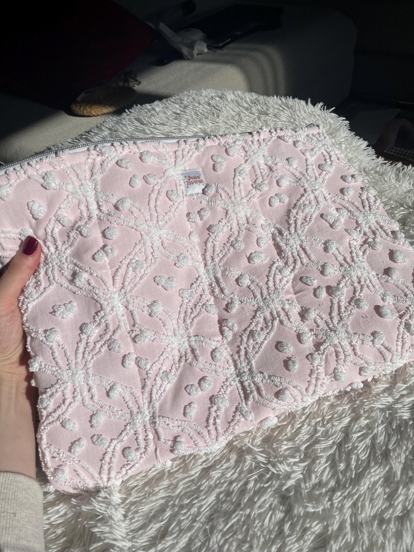 Laptop Sleeve | Heirloom Pink Dots