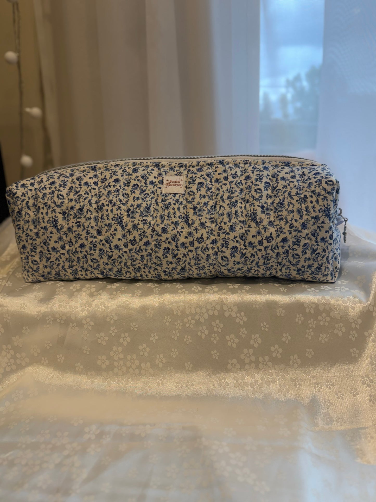 Hair Tool Bag - Ditsy Blue