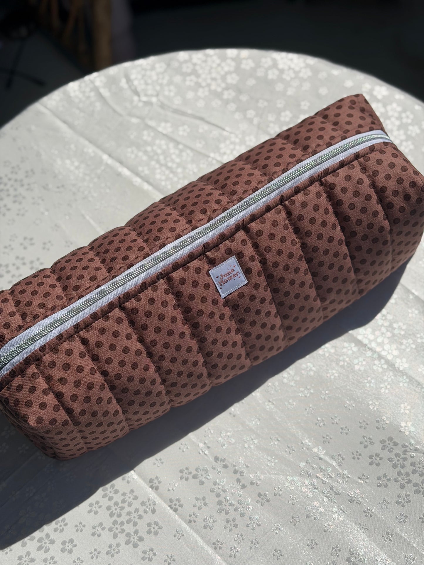 Hair Tool Bag - Mocha Polka