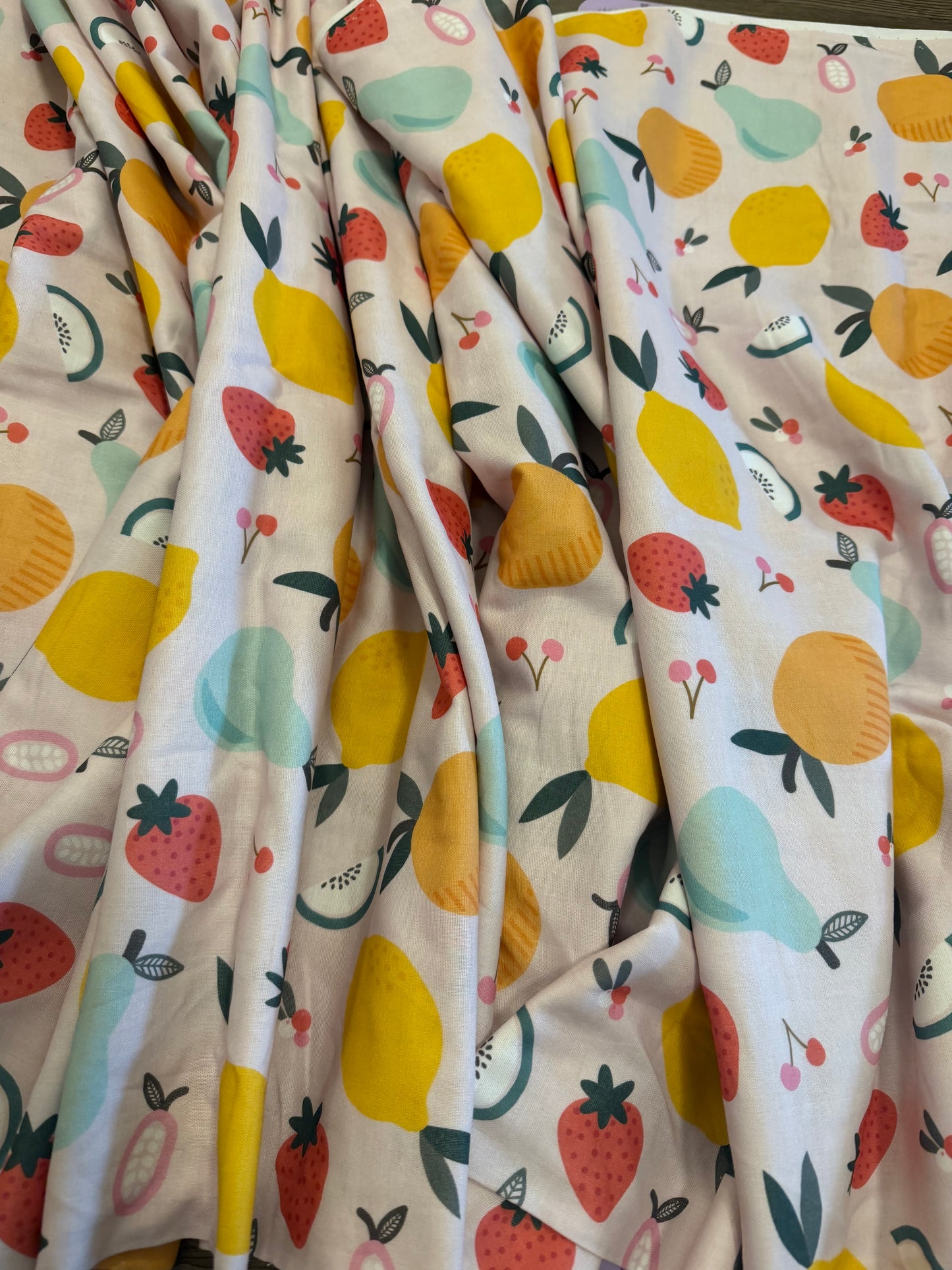 Double Gauze Cotton | Fruity by Maja Faber | Paintbrush studio fabric | per ¼ yard