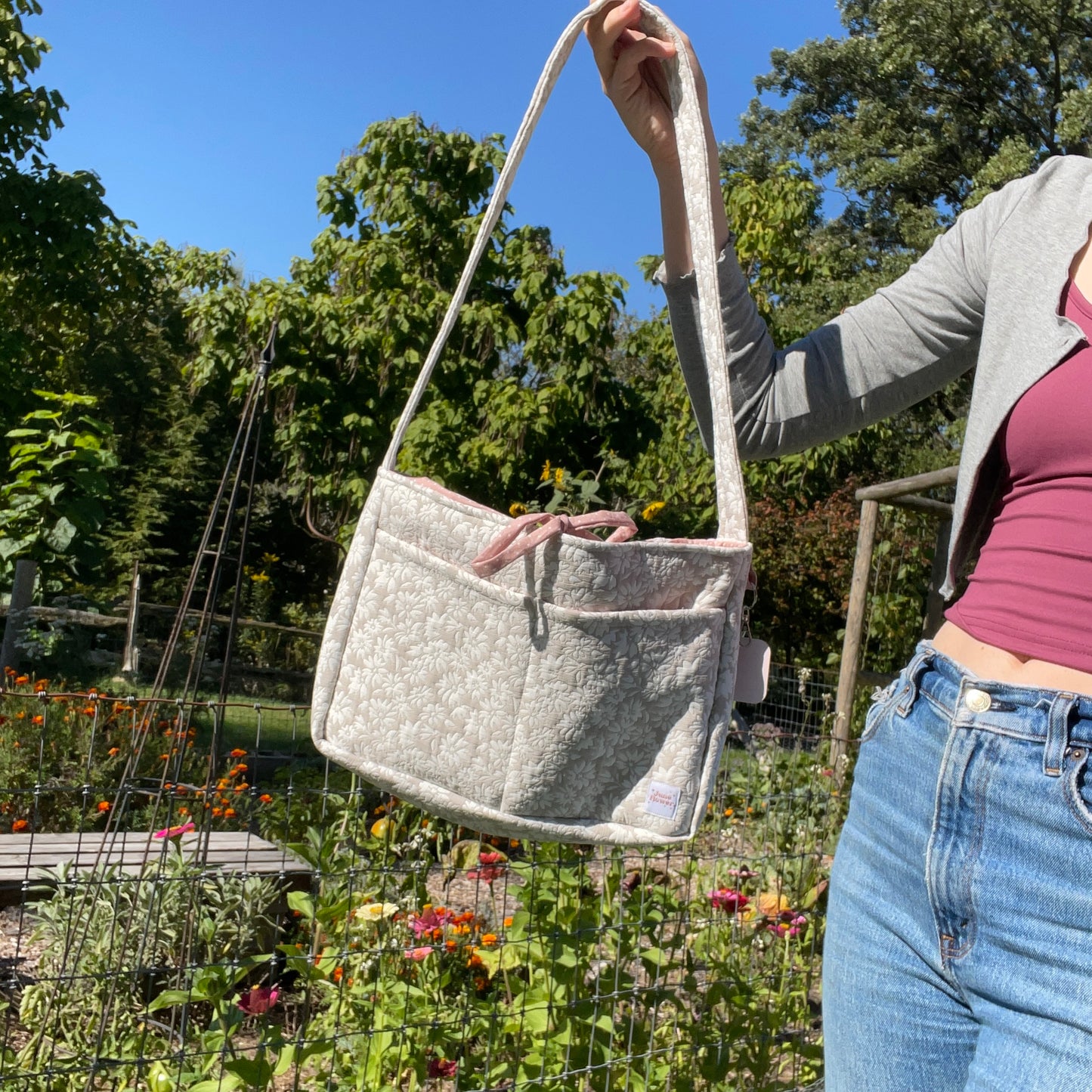 Bow bag | Flower Quilt