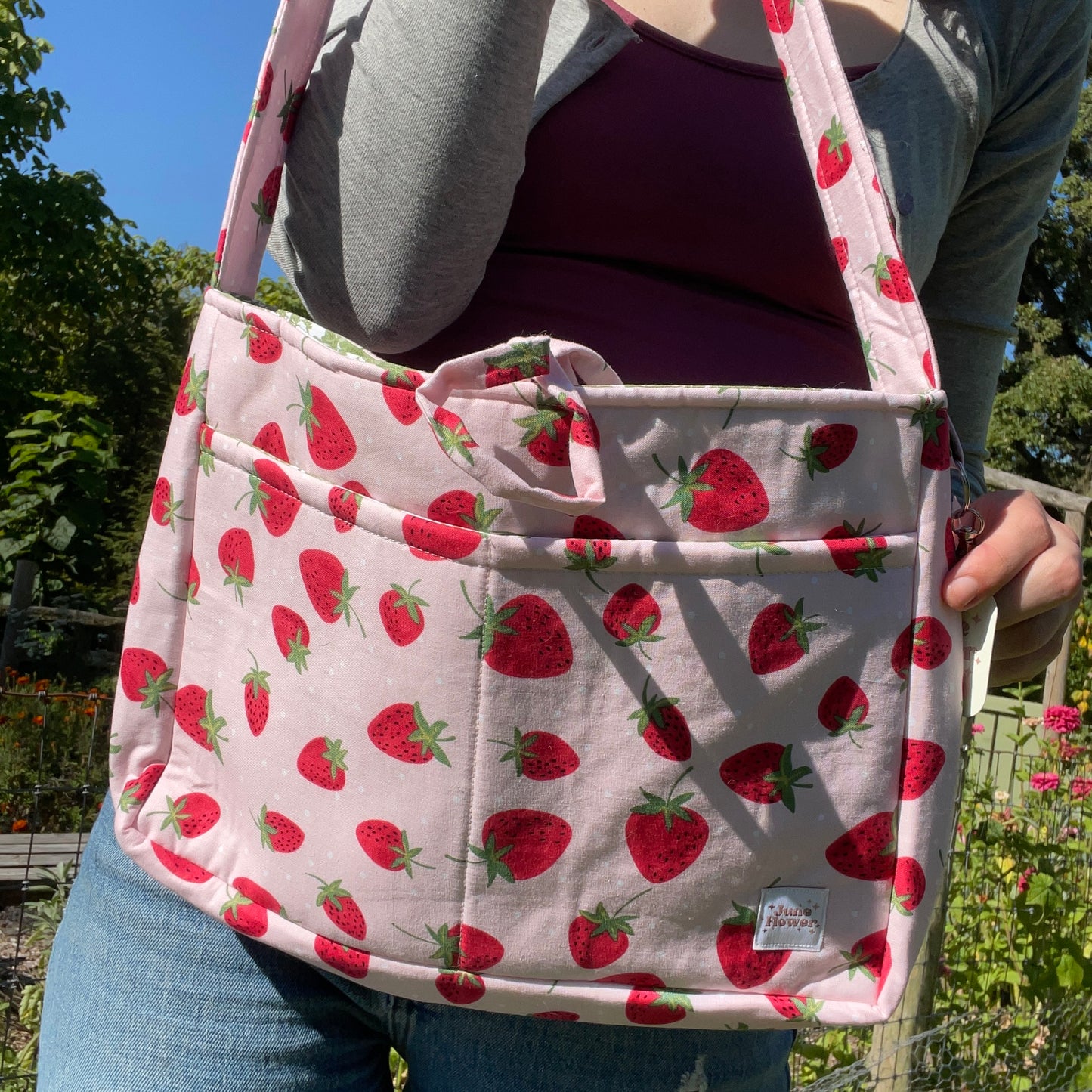 Bow bag | Pink Strawberry