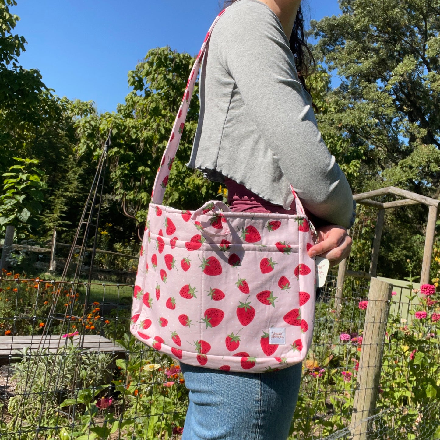 Bow bag | Pink Strawberry
