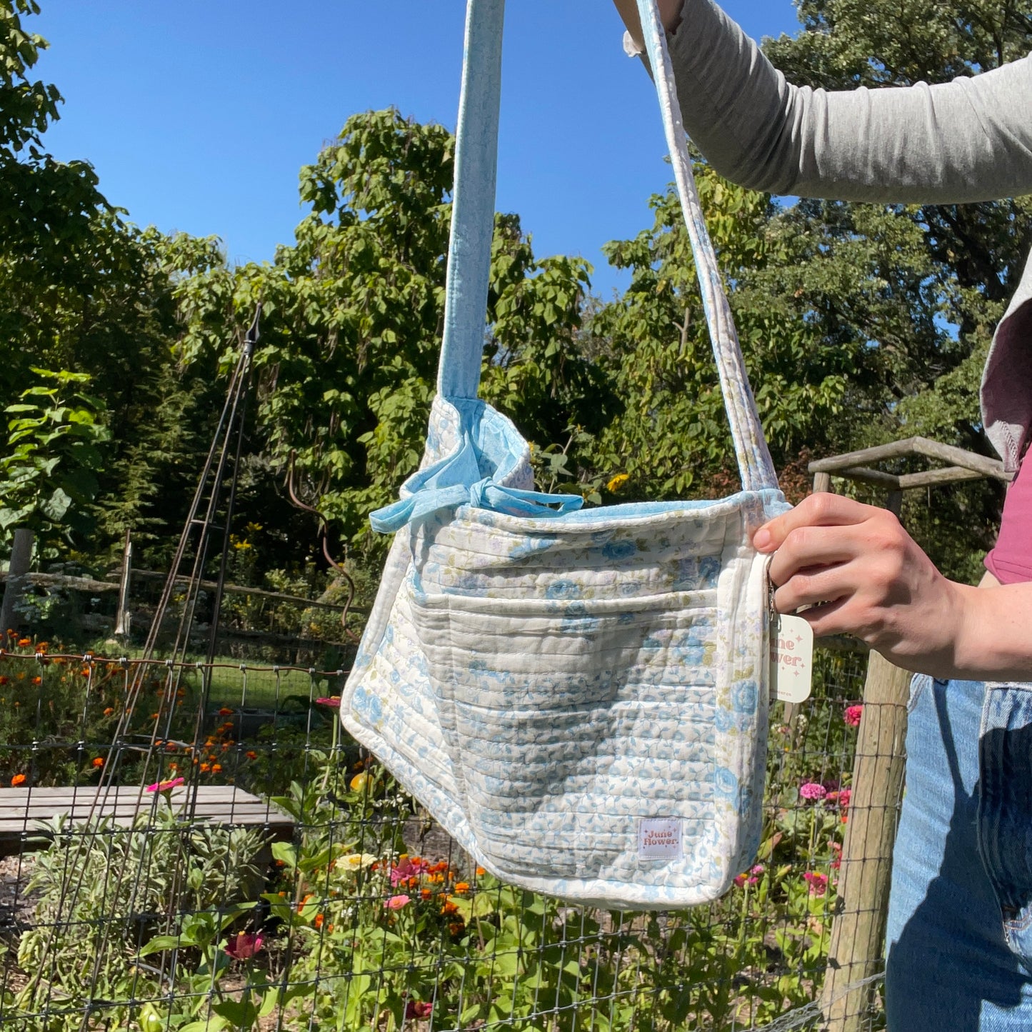 Bow bag | Blue Quilt