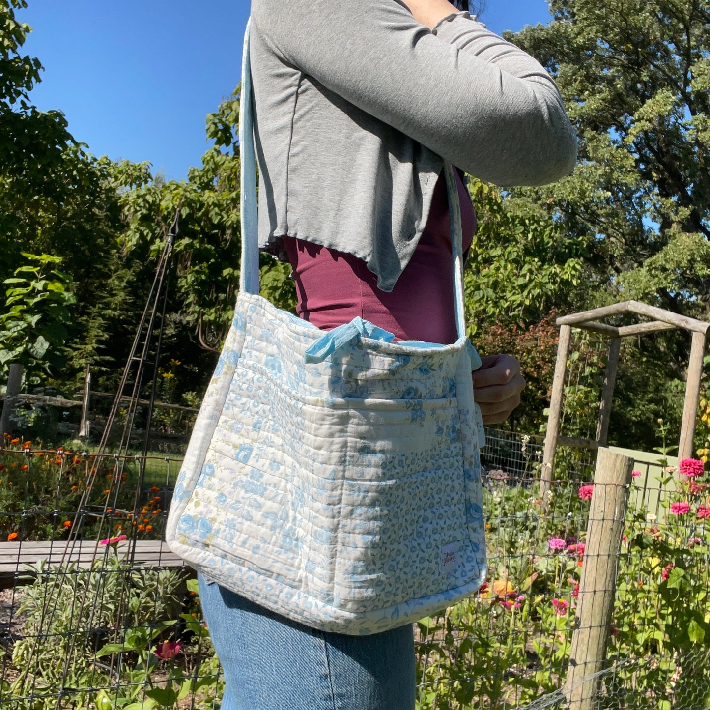 Bow bag | Blue Quilt