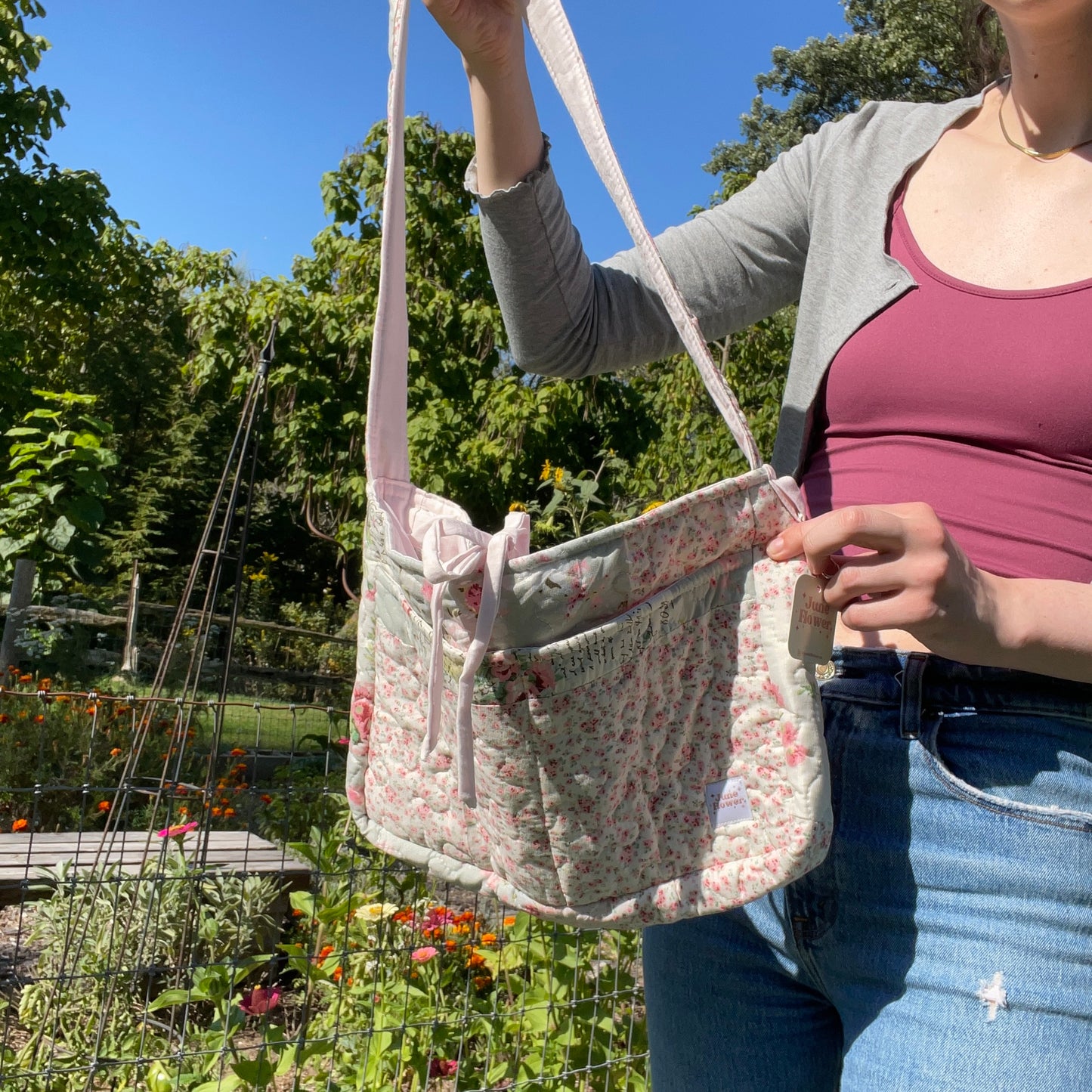 Bow bag | Newspaper Quilt