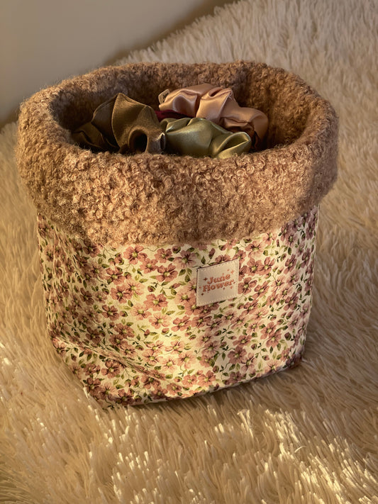 Vanity Bucket | Purple Ditsy Floral