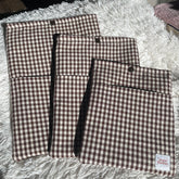 Book Sleeve | Espresso Gingham