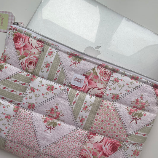 Laptop Sleeve | Patchwork Rose