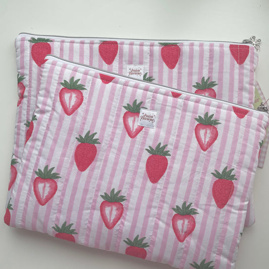 Laptop Sleeve | Strawberry Stripes