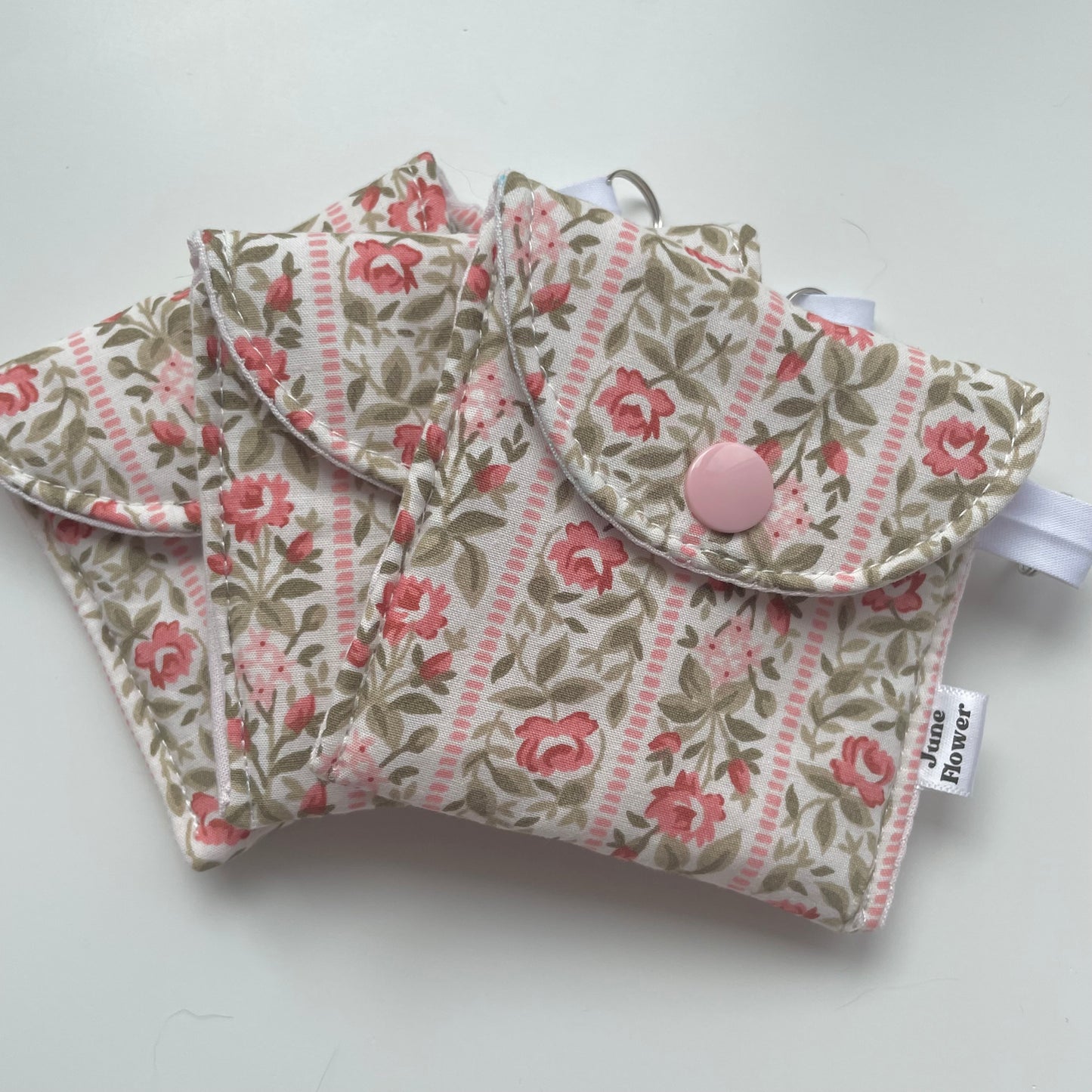 Earbuds / Airpods Case | Cottage Rose Stripes