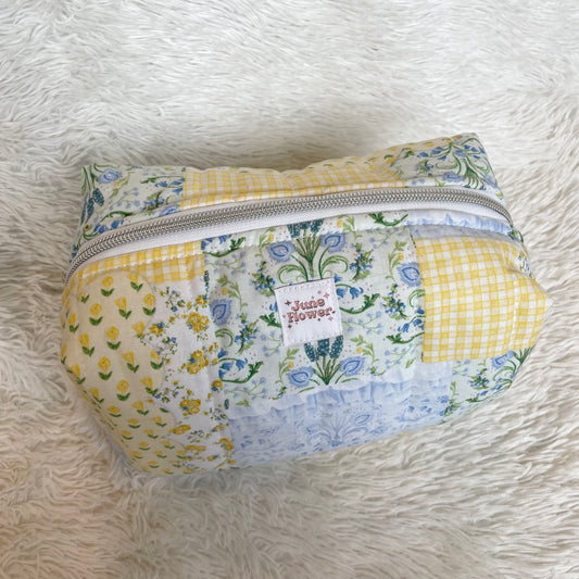 Large Makeup Bag | Patchwork Spring