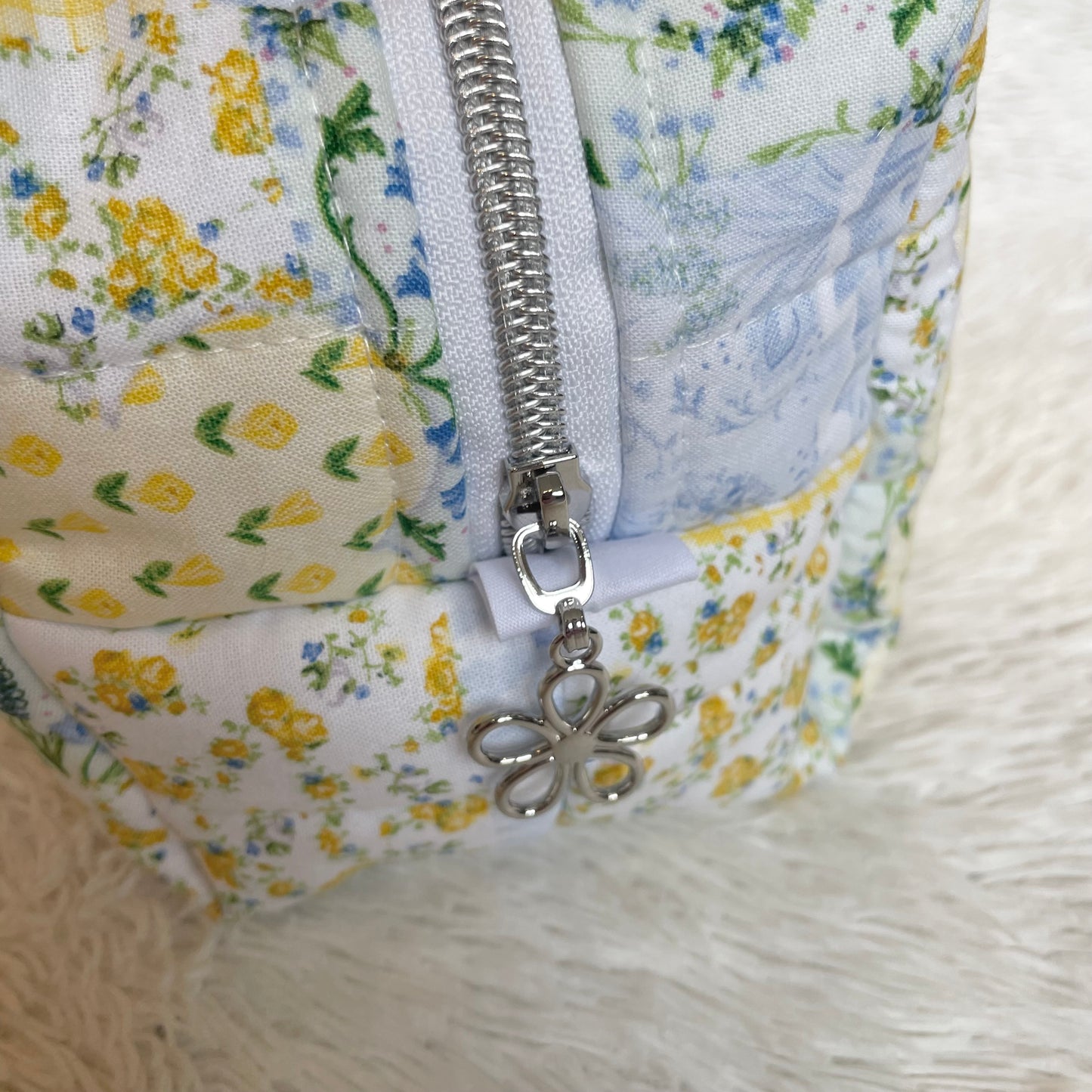 Large Makeup Bag | Patchwork Spring