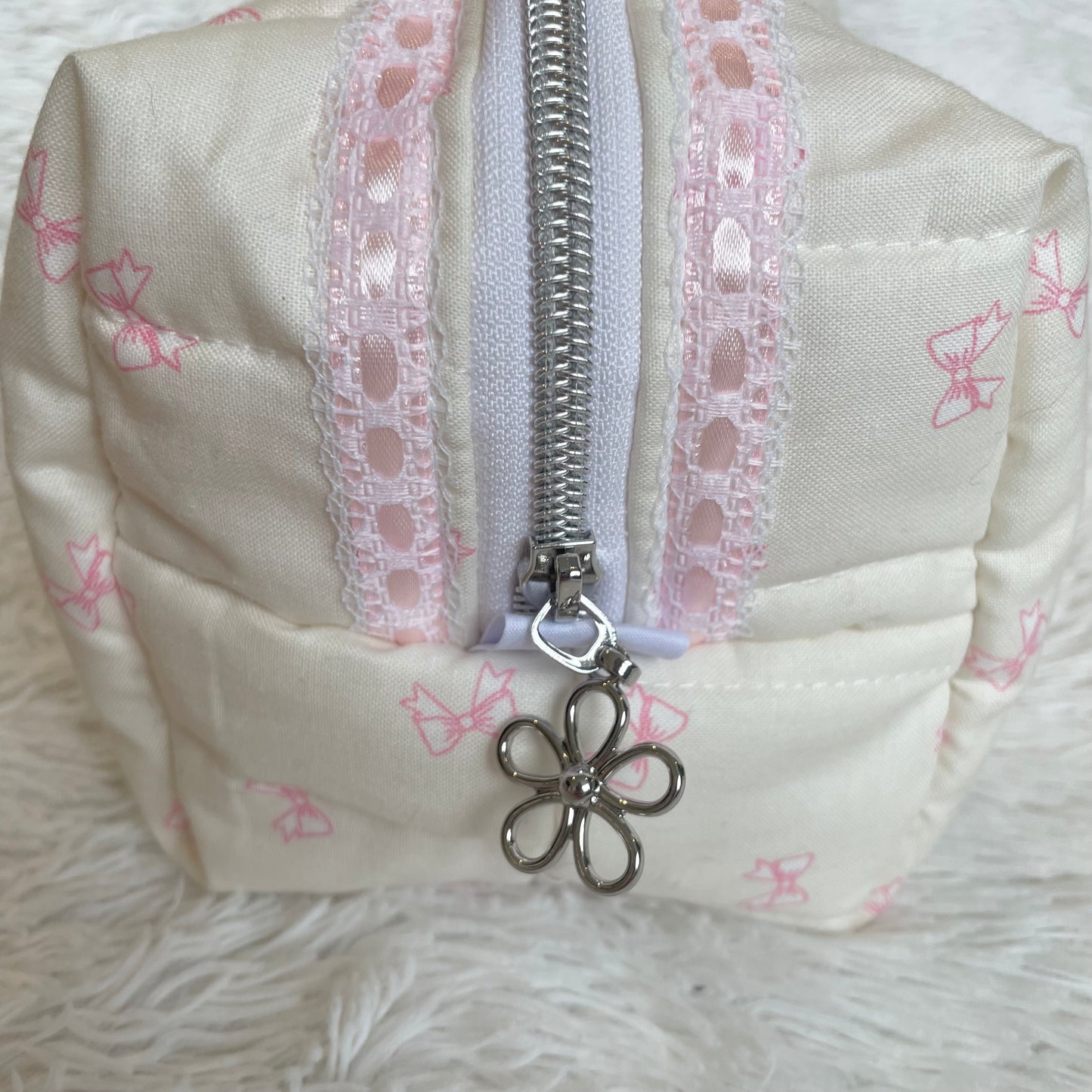 Large Makeup Bag | Coquette Bows