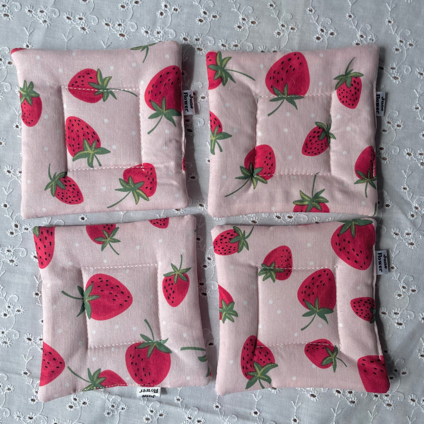 Coaster | Pink Strawberry