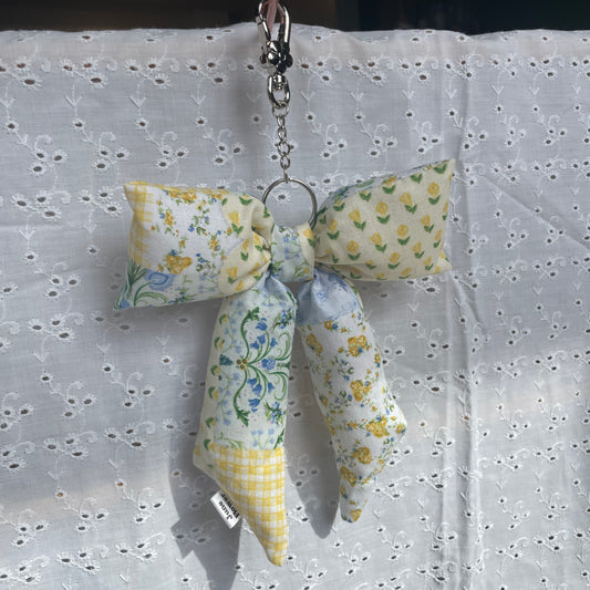 Bow Bag Charm | Patchwork Spring