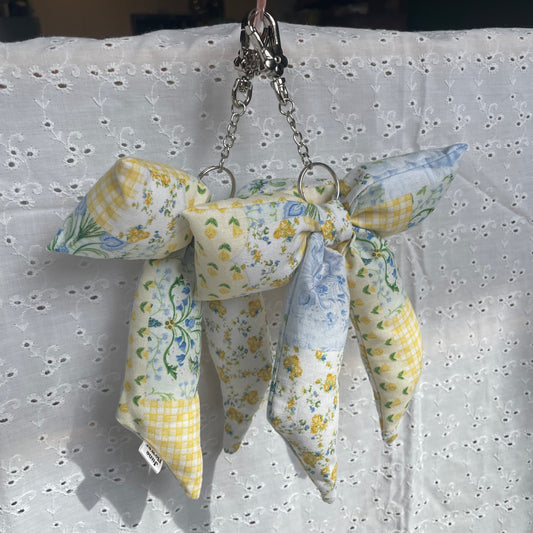 Bow Bag Charm | Patchwork Spring
