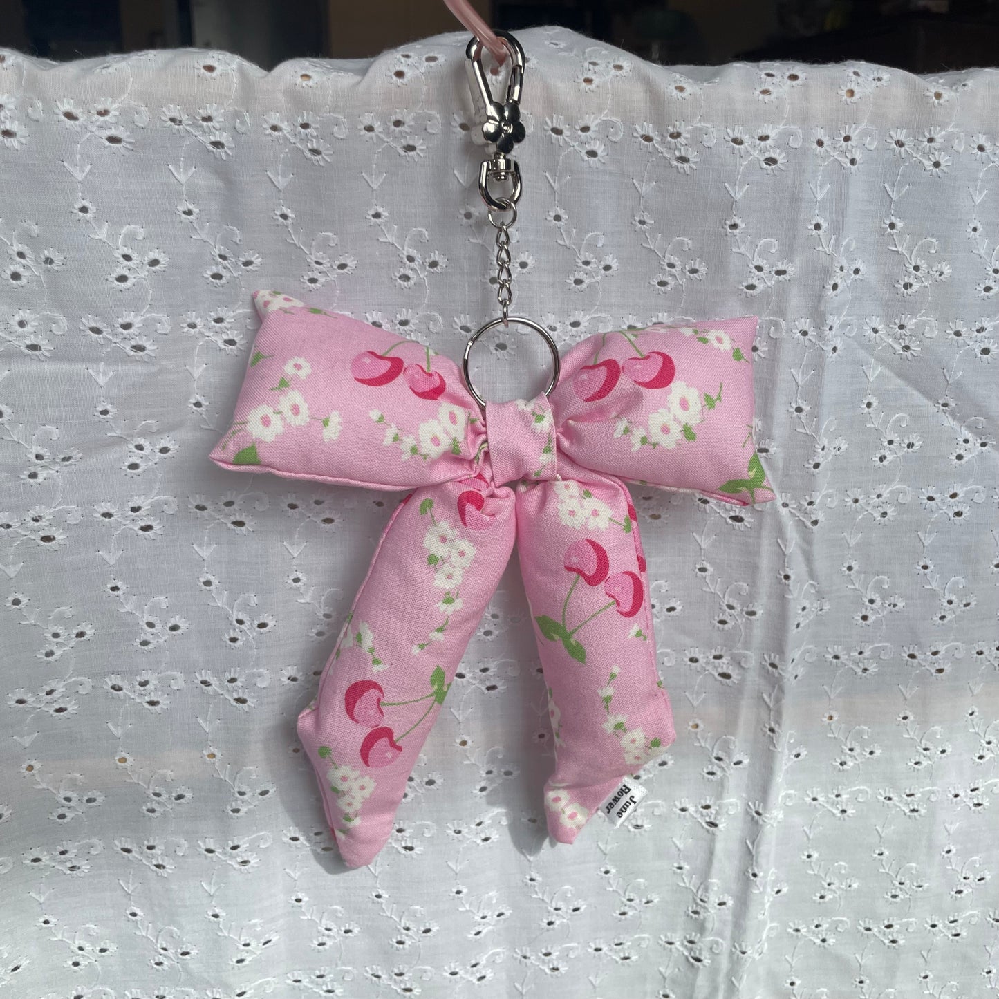 Bow Bag Charm | Cherry Blossom
