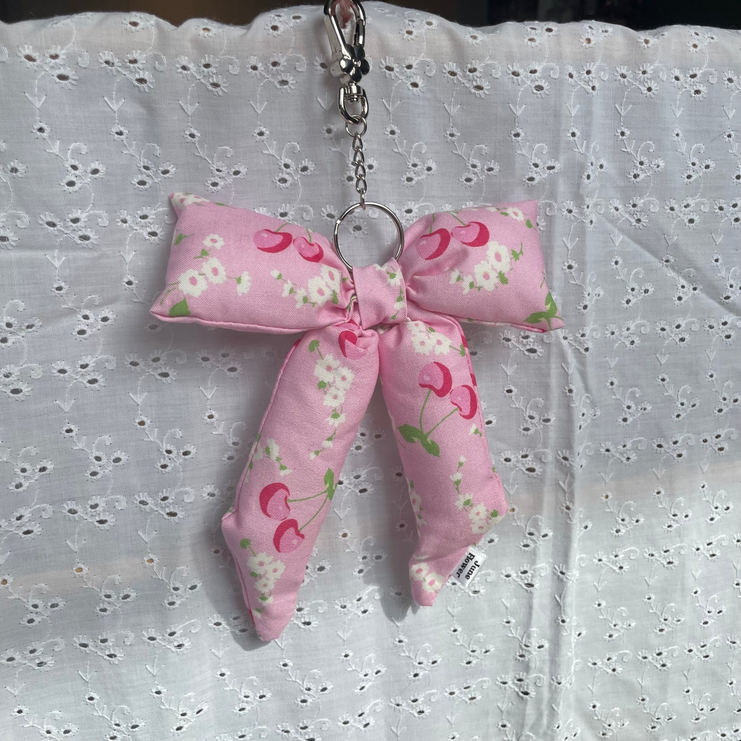 Bow Bag Charm | Cherry Blossom