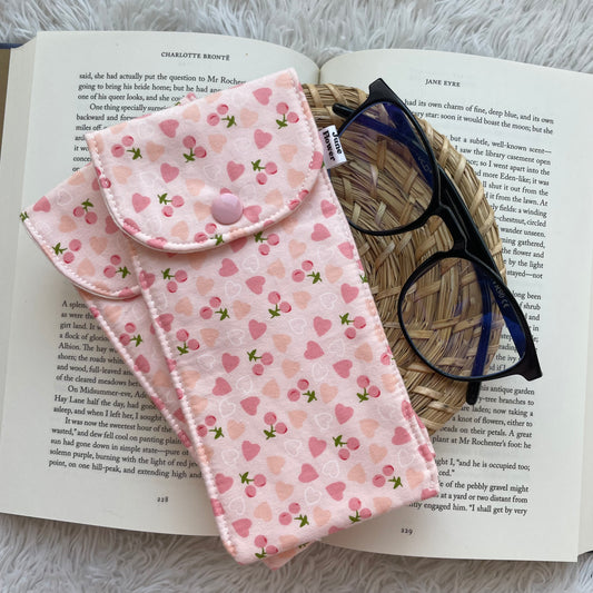 Glasses Sleeve | Cherry Hearts