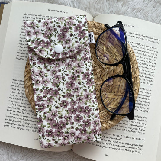 Glasses Sleeve | Purple Ditsy Floral