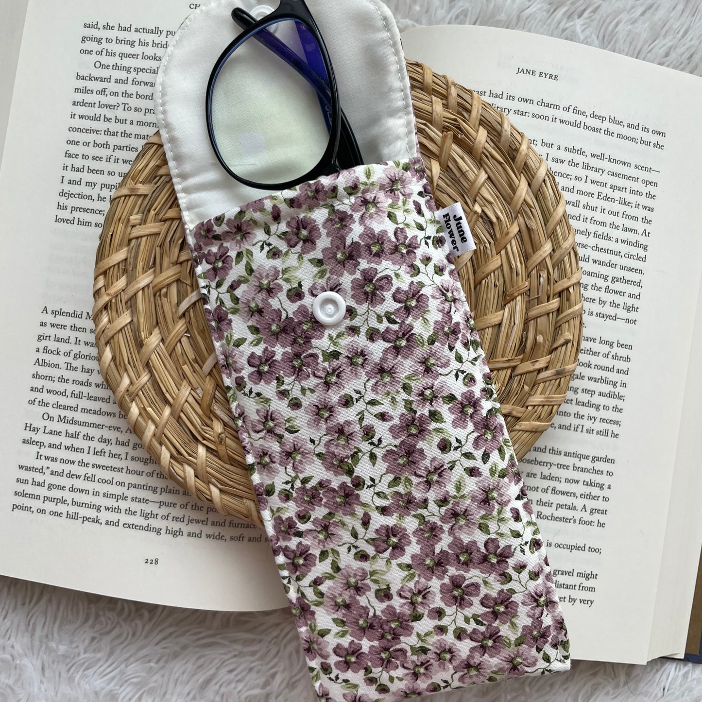 Glasses Sleeve | Purple Ditsy Floral
