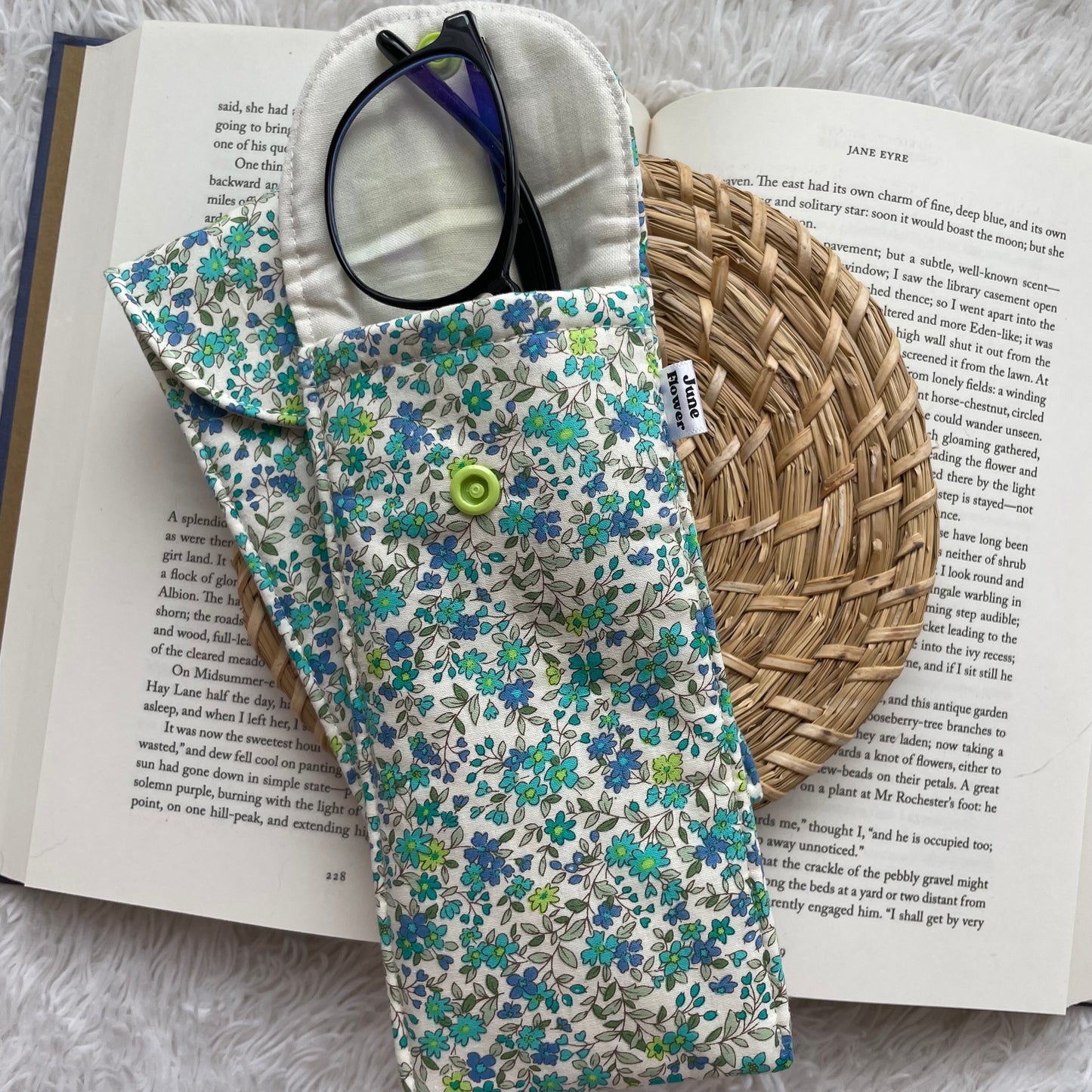 Glasses Sleeve | Lime & Lagoon