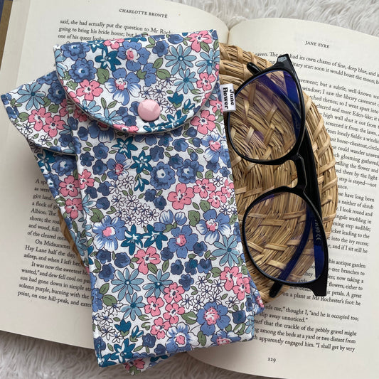 Glasses Sleeve | Blue Liberty Floral