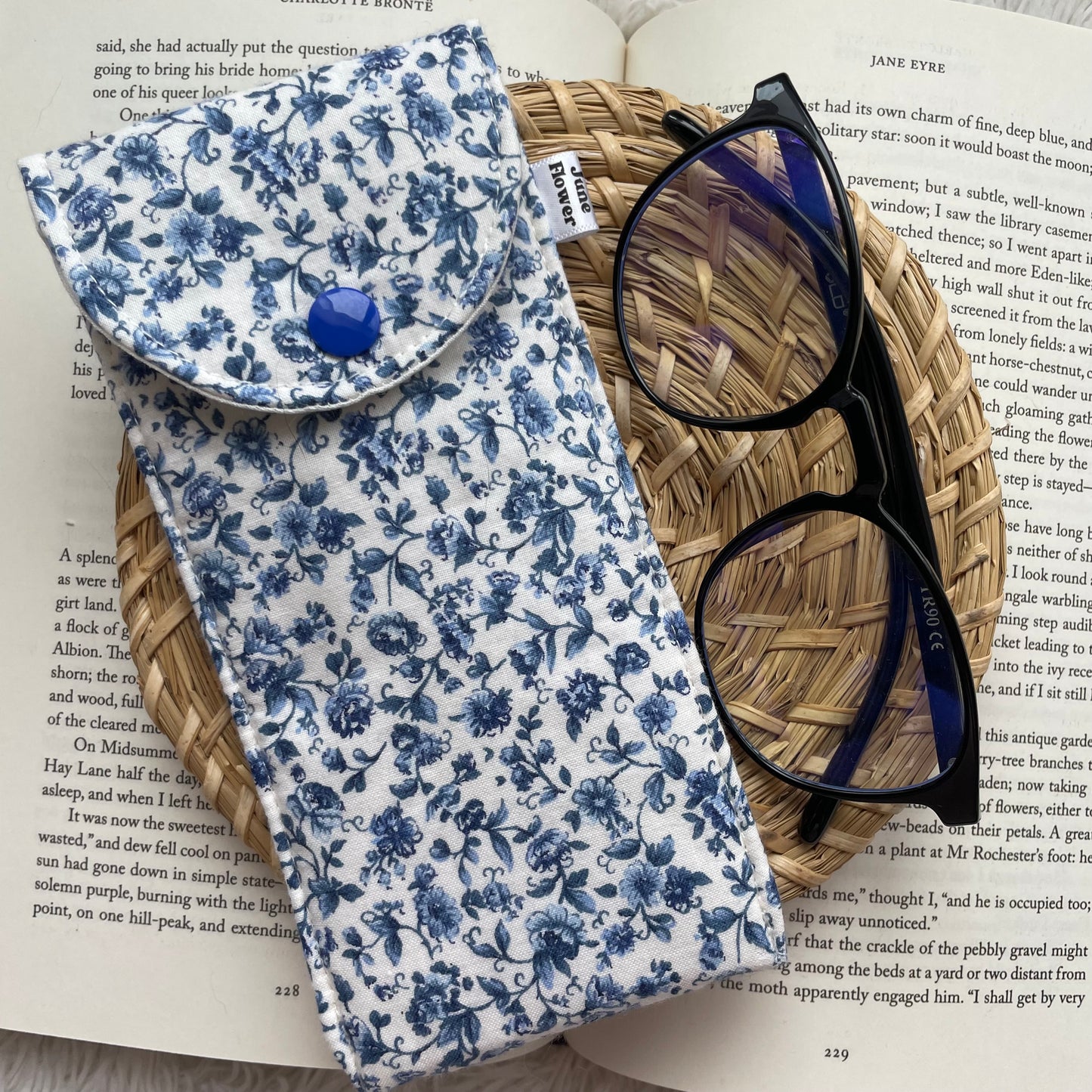 Glasses Sleeve | Ditsy Blue