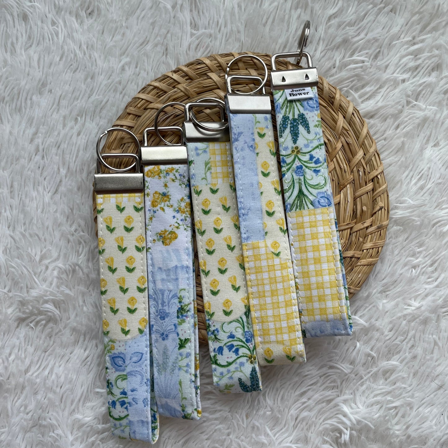 Keychain Wristlet | Spring Patchwork