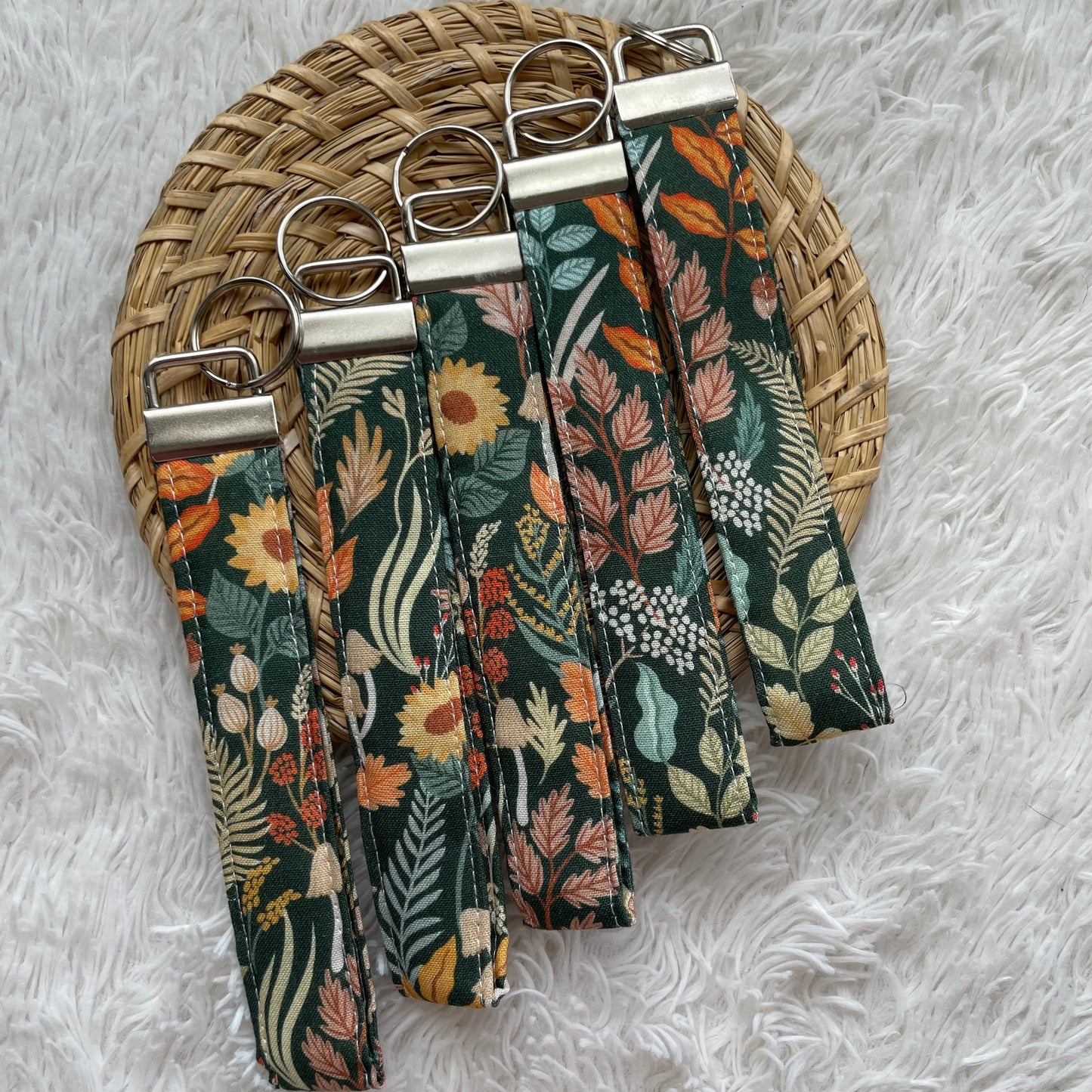 Keychain Wristlet | Forest Foliage