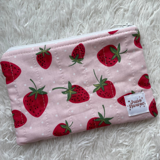 Wallet Pouch | Pink Strawberry
