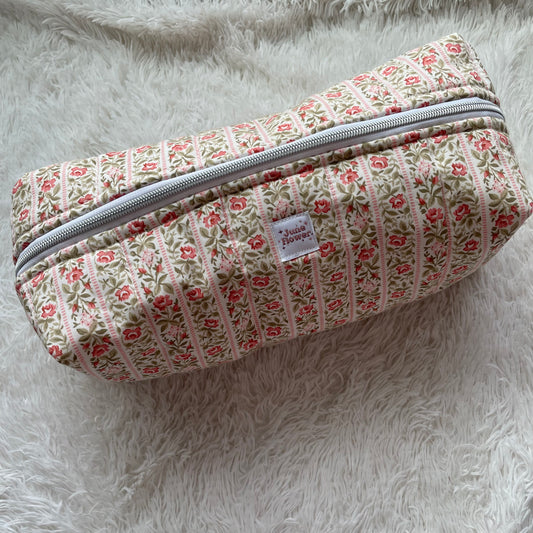 Hair Tool Dyson Compatible Bag | Cottage Rose Stripes