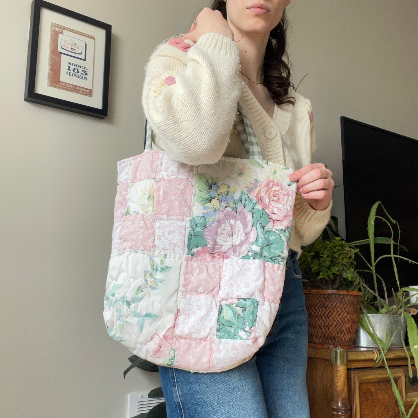 Quilted Tote | Vintage Laura Ashley