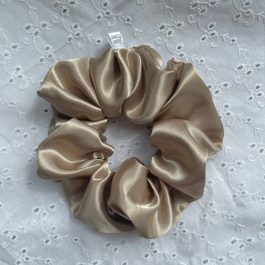 Regular Satin Scrunchie | Light Gold