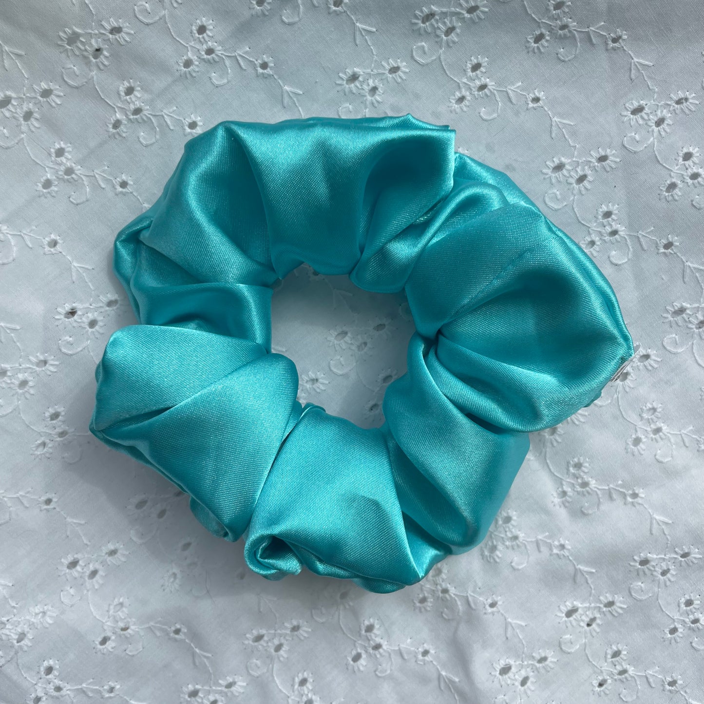 Regular Satin Scrunchie | Turquoise