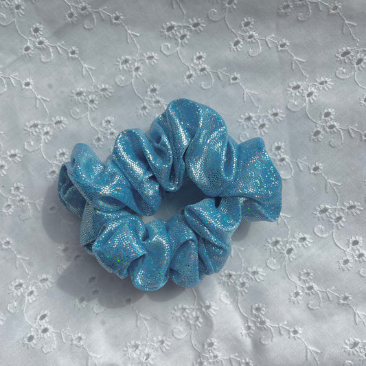 Mini Satin Scrunchie | Glacier Glint