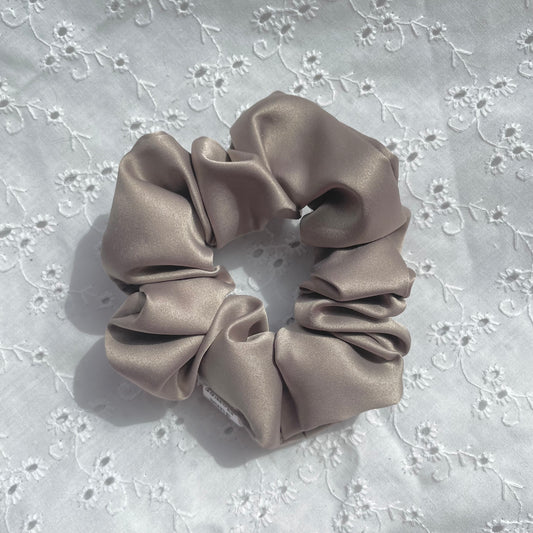 Mini Satin Scrunchie | Mushroom